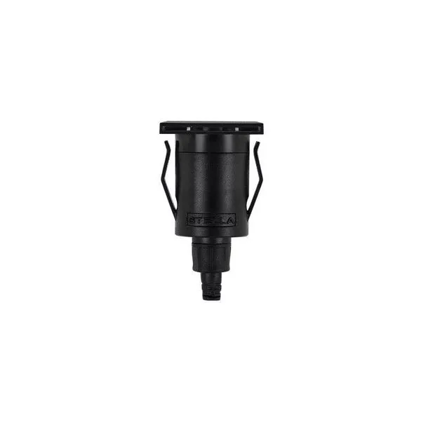Balizador De Solo Led Stella Way Side 1 Facho 1,5w Bivolt Preto - 3000k - Luz Amarela