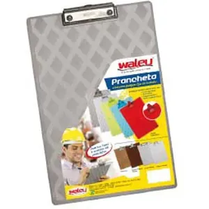 PRANCHETA PLASTICA OF.LUXO METAL FUME