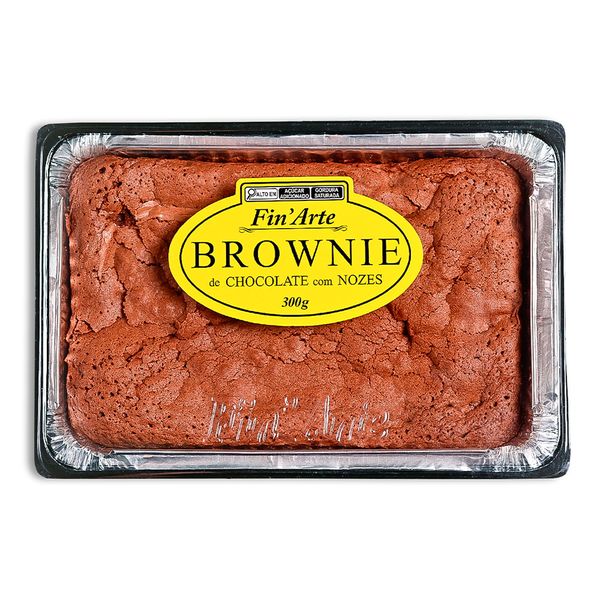 Brownie de Chocolate Com Nozes Fin Arte 300g