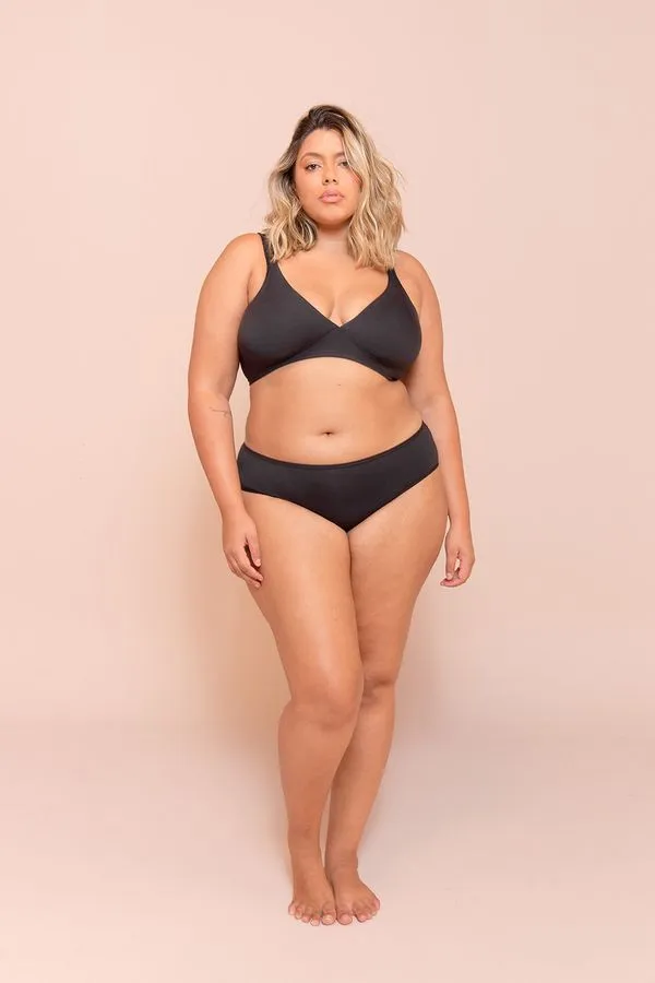 Calcinha Comfy Plus Size Preto-52