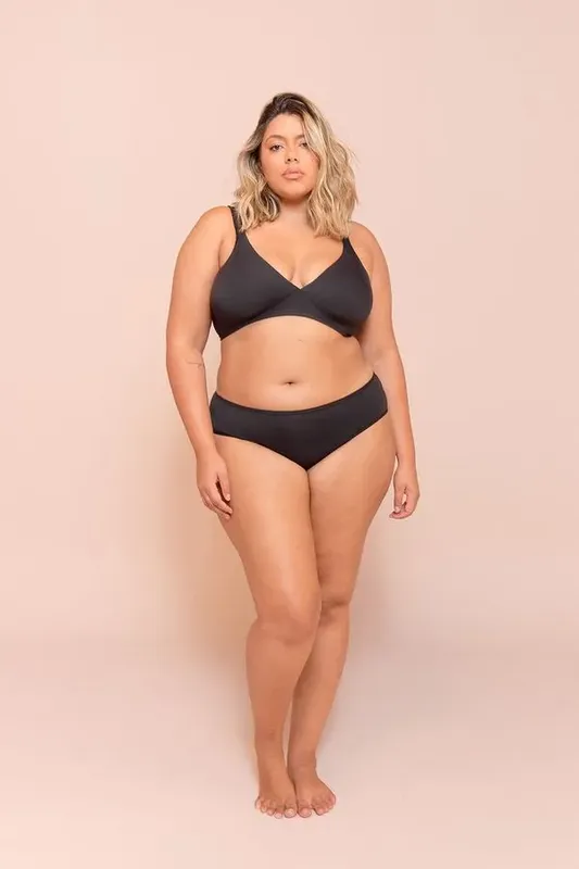 Calcinha Comfy Plus Size Preto-52