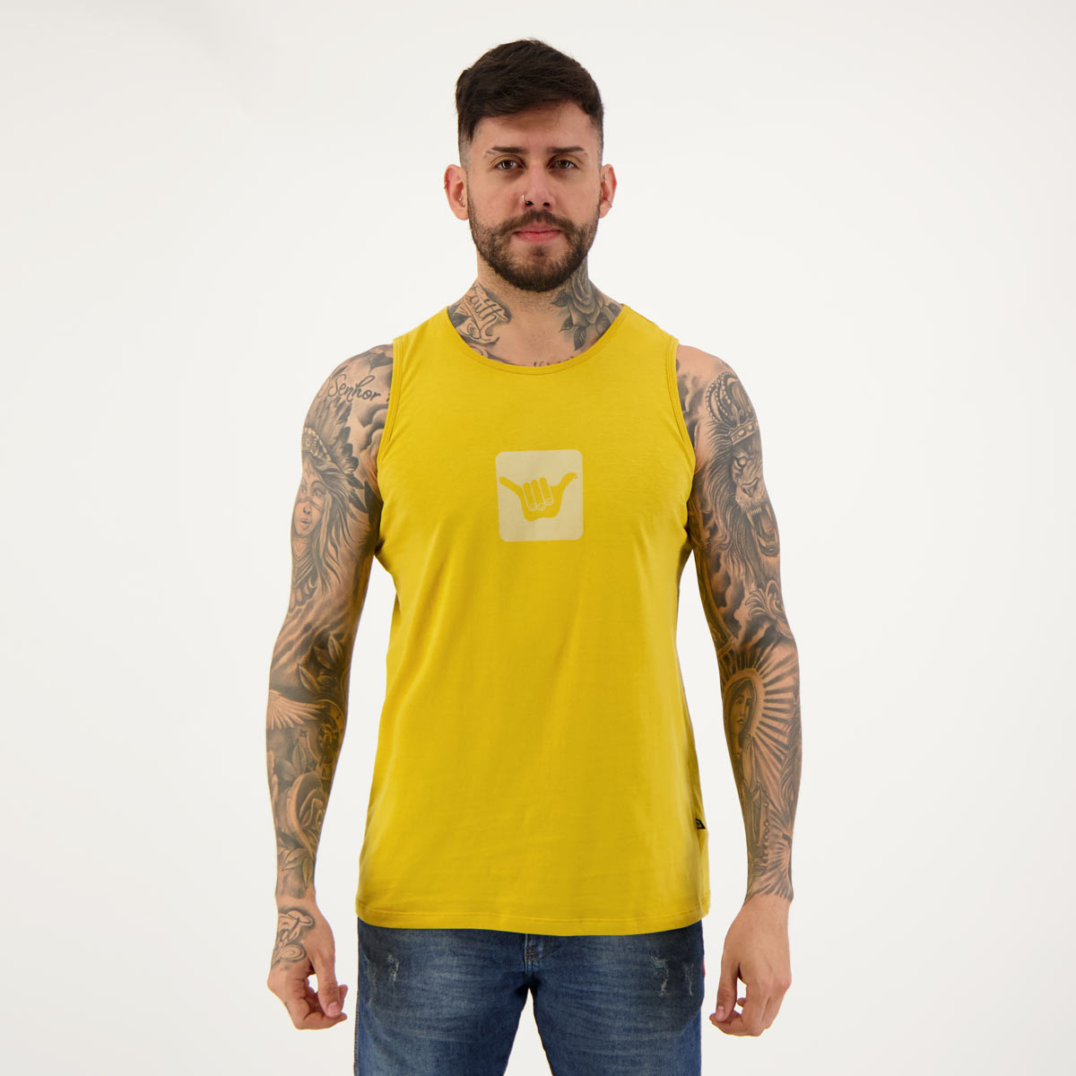 Regata Hang Loose Basic Logo Amarela