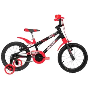 Bicicleta Infantil Cairu Aro 16 Kids Preto E Vermelho (MP)
