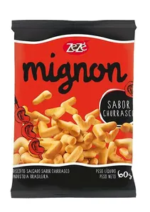 Biscoito Zezé Mignon Sabor Churrasco 60g BISCOITO ZEZE 60G MI