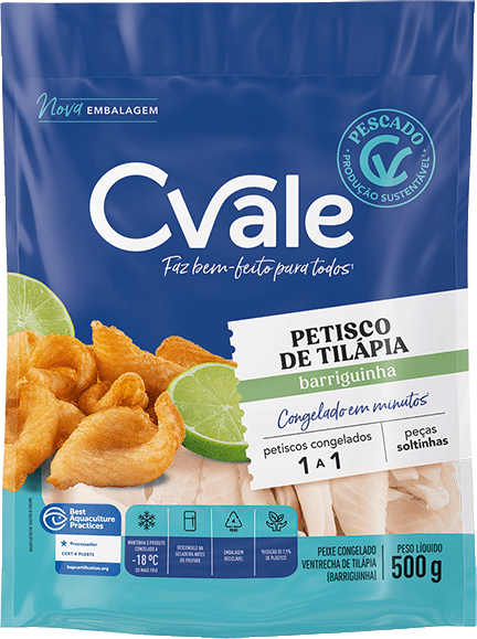 Petisco de Tilápia C Vale 500g