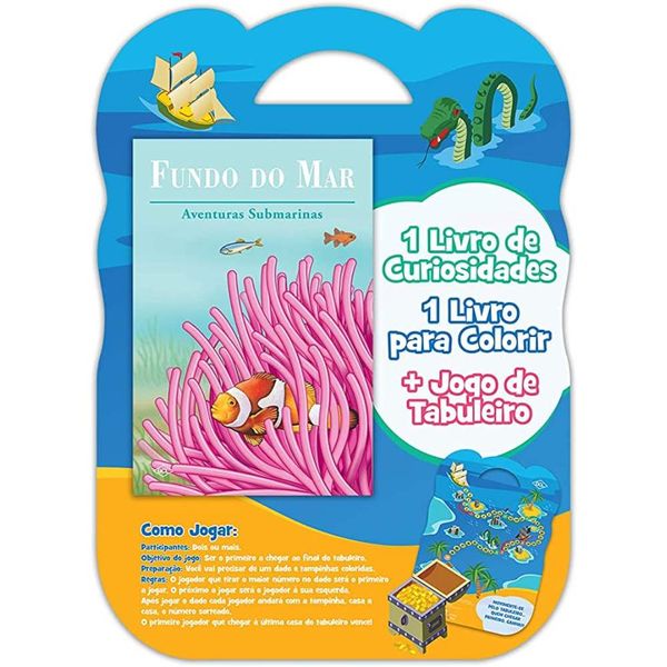 Livro Hora da Diversão - Fundo do Mar - Editora DCL