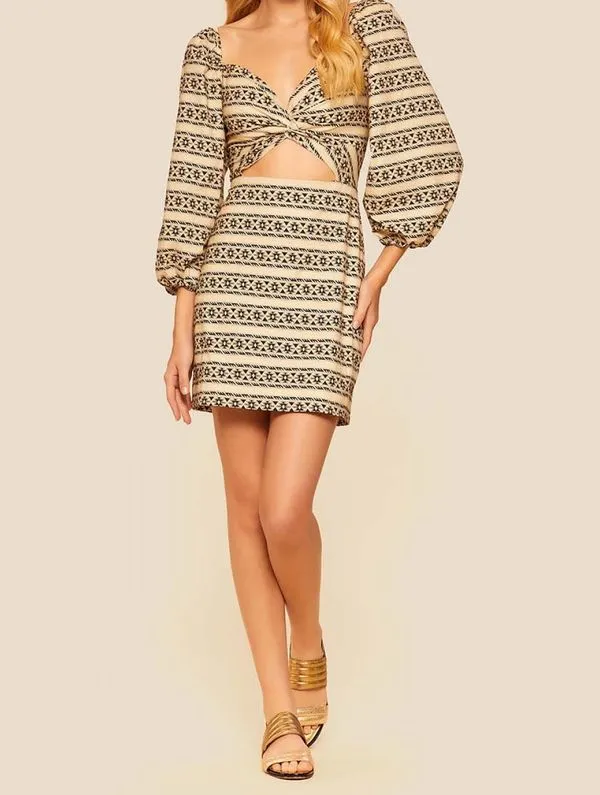 Vestido Curto Estampado San Juan OFF WHITE COMERCIAL P
