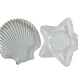 Tijela Duo Concha E Estrela - Centro De Mesa Decorativo Transparente