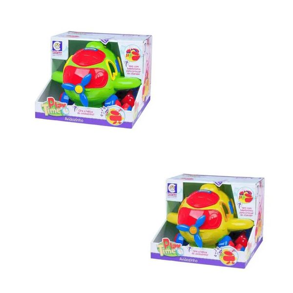 Mini Veículo - Playtime Aviãozinho - Modelos Sortidos - Cotiplas