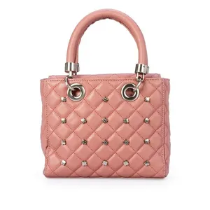 Bolsa Tiracolo Couro Tote Rosa Malva