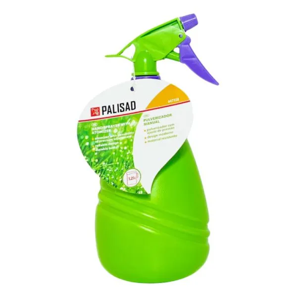 3 Unid Pulverizador Manual 1,25 Lt Palisad Jardim Limpeza