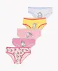 kit infantil de 5 calcinhas unicórnio colorido 6