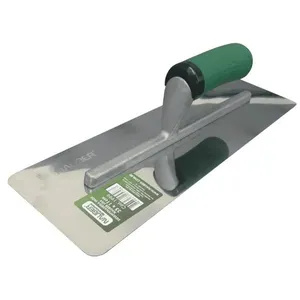 Desempenadeira Inox Lisa 35x11CM 35x11CM para Efeitos Decorativos com Lâmina em Aço Inox Premium Inox Nauber Desempenadeira Inox Lisa 35x11CM com Lâmina em Aço Inox Premium e Cabo Emborrachado Inox Nauber