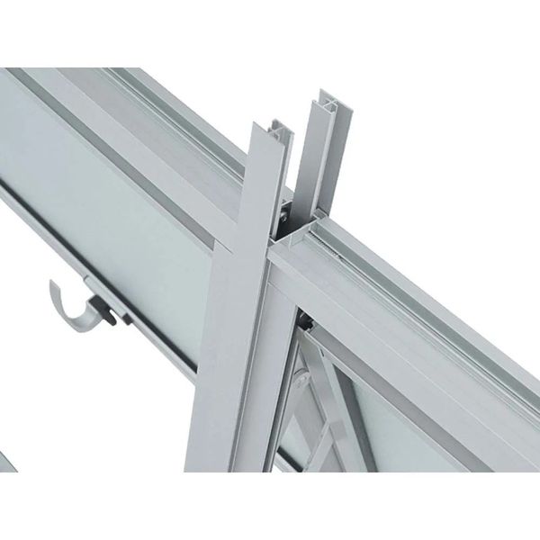 Junção vertical JMA em aço prata 60x8,4cm Pratika Sasazaki