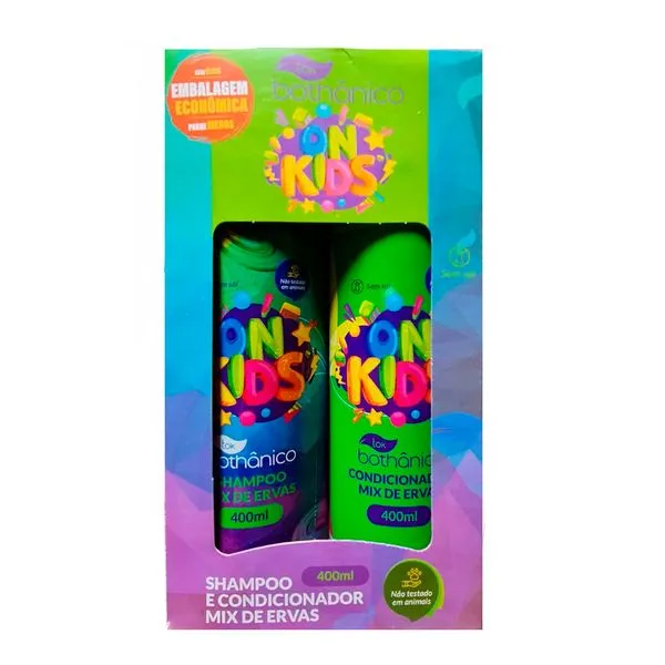 Kit Tok Bothânico Shampoo + Condicionador Kids Mix De Ervas 400ml
