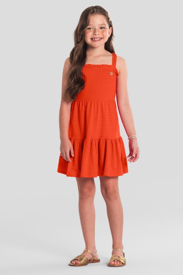 Vestido infantil menina em cotton quadriculado brandili - 8