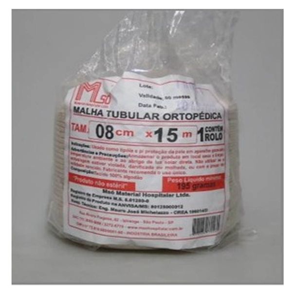 Malha Tubular Algodao Mso 6Cm X 15M Malha Tubular Algodao Mso 6Cm X 15M