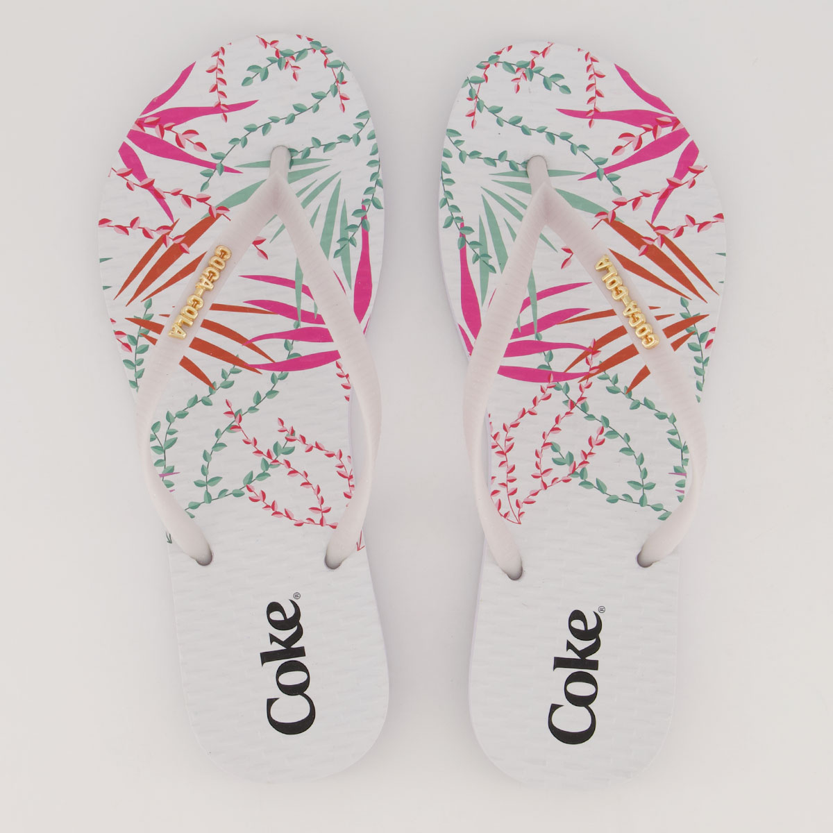 Chinelo Coca Cola Candy Spring Feminino Branco