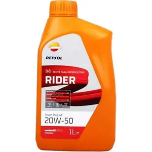 Óleo De Motor Repsol Para Moto 4T 20W-50 Rider Mineral 1L (MP)