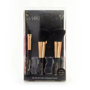 Kit Pincéis Make Glow com Nécessaire São João KIT PINCEIS MAKE GLOW SAO JOAO C/NECESSA