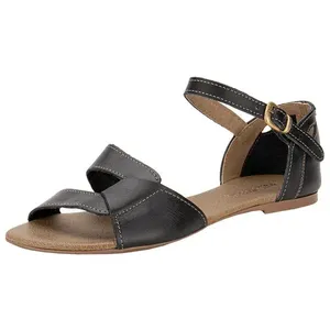 Sandália Feminina Flat Miss Western 183 PRETO 35