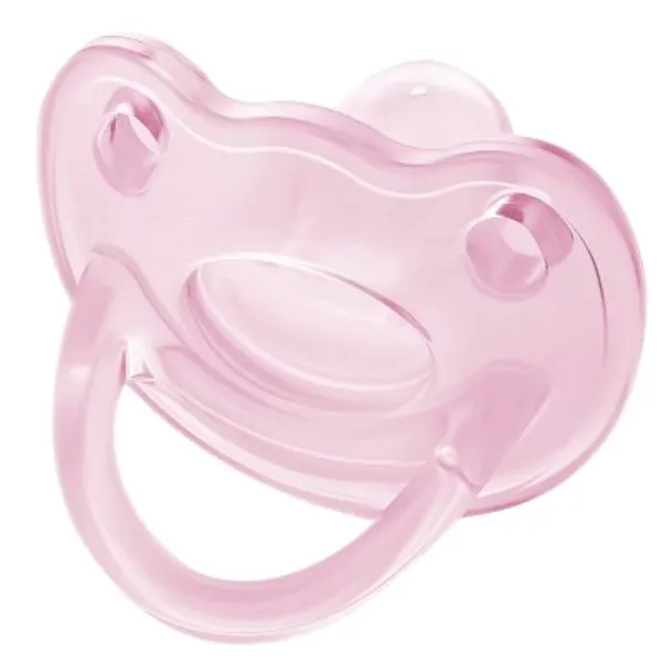 Chupeta Soft Divertida Rosa 100%Silicone +6m Lillo