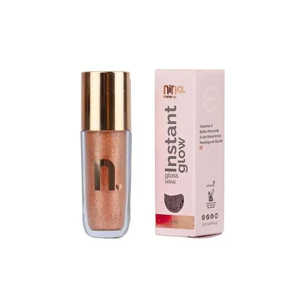 Gloss Labial Nina Makeup Instant Elza Soares GLOSS LAB NINA MAKEUP INSTANT ELZA SOARE