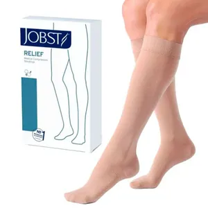 Meia de Compressão JOBST Relief 20-30mmHg Pant Fechada M Cor Bege