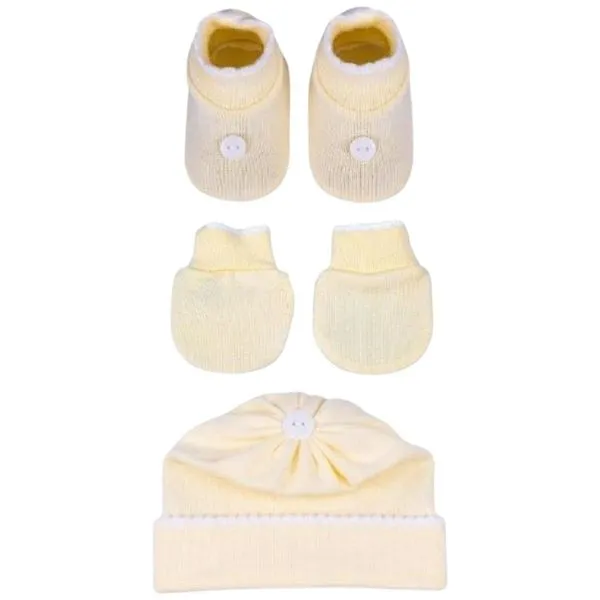 Kit Bebê RN Sanches 3 Peças Amarelo (MP)