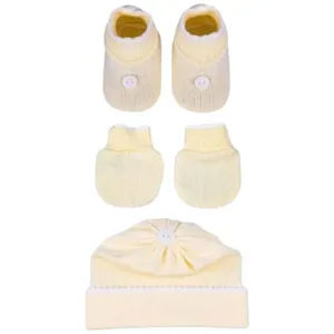 Kit Bebê RN Sanches 3 Peças Amarelo (MP)