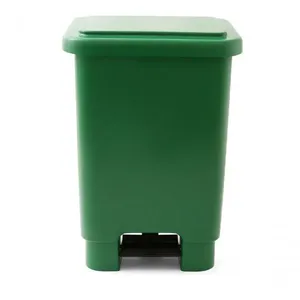 Lixeira 100L Retangular C/ Pedal Verde Lar Plasticos 253