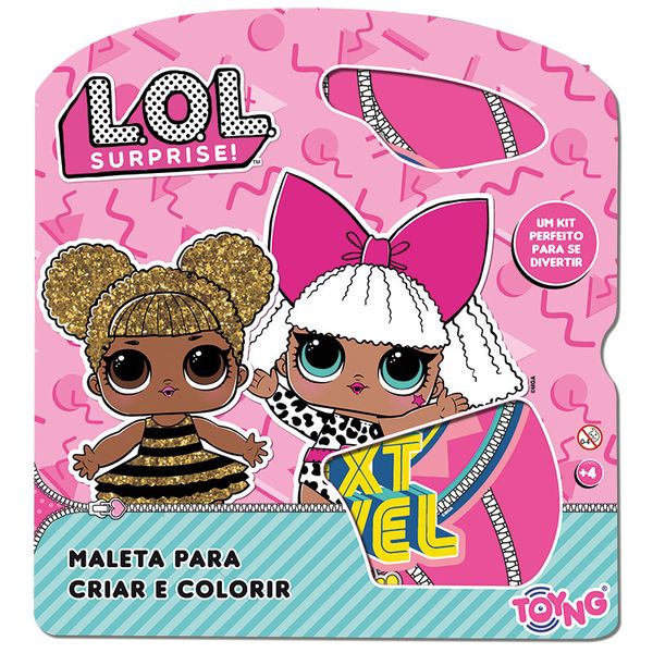 Conjunto de Artes - Lol - Maleta Para Criar E Colorir - Azul - Toyng