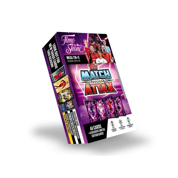 Jogo de Cartas - Competições de Clubes da UEFA - Mega Tin - Topps Sports