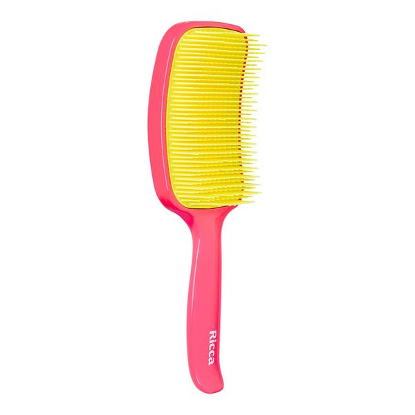 Escova Para Cabelo Ricca Flex Raquete Pink 1 Unidade