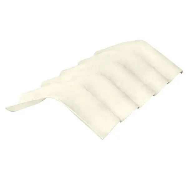 Cumeeira Brasilit de Fibrocimento Universal Térmica 6mm Topcomfort 0,6 x 92 x 42cm Branco (MP)