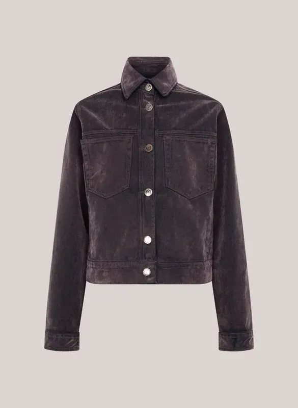 Jaqueta Jeans Trucker Velvet Washed John John Feminina P