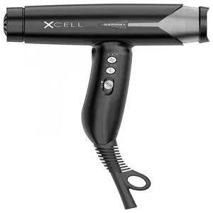 GAMMA Secador de Cabelo Profissional com 12 Temperaturas, 110V, Preto