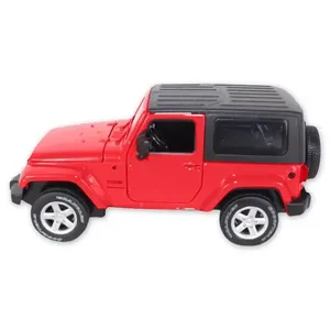 Carro Miniatura Metal Fricção Carrinho Action C- Som E Luz Jeep Wrangler