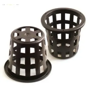 Kit 5 Vasos Cesta Redonda para Orquidea Vaso para Orquidea Ventilacao das Raizes Plastico Preto Mais Verde Kit 5 Vasos Cesta Redonda Vaso para Orquidea Cultivo Domestico Plastico Vazado Preto Mais Verde