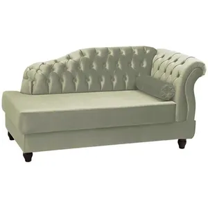 Recamier Diva Chaise Capitone 160 Cm Pes Mdf Gane Sl 940 Veludo Peer Sl 940