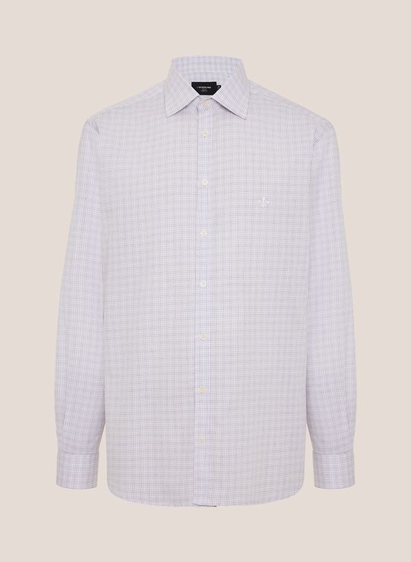 Camisa Comfort Fit Tricoline Xadrez Dudalina Masculina 46