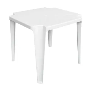 Mesa Plástica Rossets Quadrada Branca (MP)