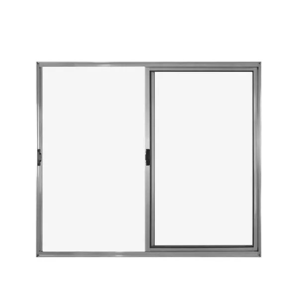 Janela 2 Folhas De Correr S- Grade 1.00 X 1.00 Alumínio Brilhante Linha Modular - Hale