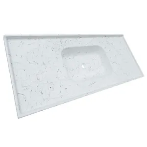 Pia para Cozinha Sintética Soft 120x53cm Corso Pia para Cozinha Sintética Soft 120x53cm Branco com Cuba Central