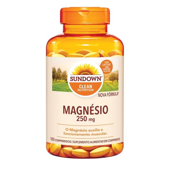 Suplemento Alimentar Sundown Magnésio 250mg 100 Comprimidos MAGNESIO 250MG 100CP SUNDOW