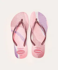 chinelo slim palette glow havaianas rosa 37-38