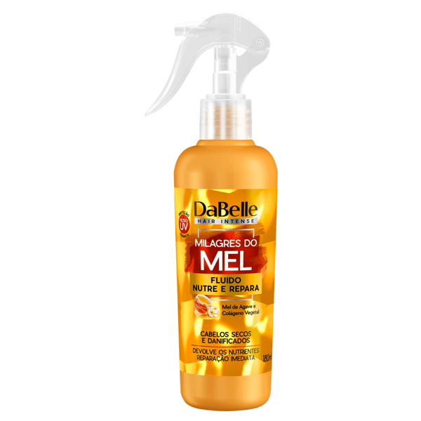 Spray Fluido Nutre e Repara Dabelle Hair Intense Milagres do Mel 180ml Borrifador