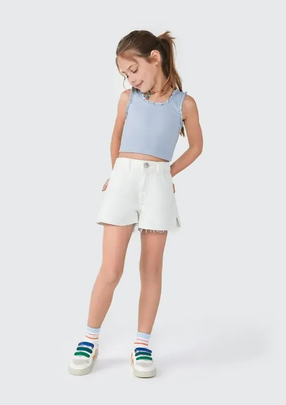 Regata Infantil Menina - Azul 014