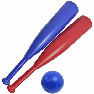 Jogo de Baseball Plástico 3 Peças com Taco Bola e Suporte para Crianças Le Plastic Jogo de Baseball Plástico 3 Peças Taco Bola e Suporte Le Plastic