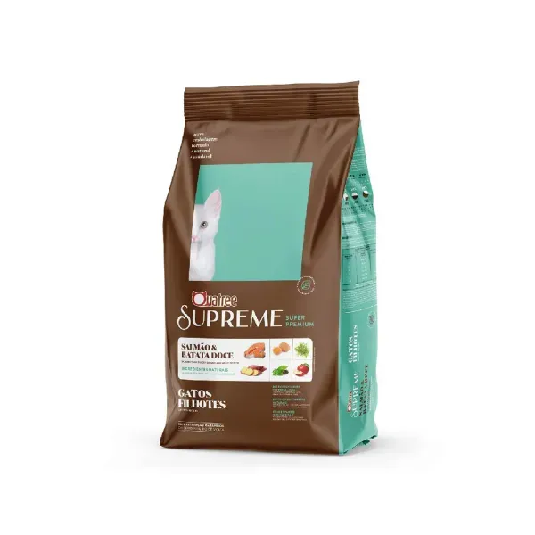 Ração Quatree Supreme Gatos Filhotes Salmão e Batata-doce 500 g